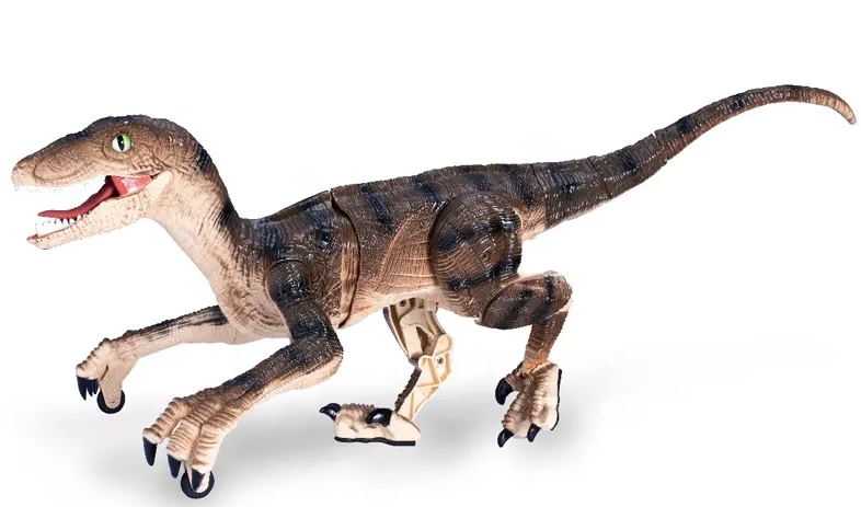 Jucarie interactiva, Dinozaur cu telecomanda,SM180 Figurina Velociraptor cu lumini si sunete realiste dinozaur imagine noua 2022